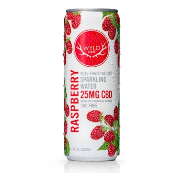 Raspberry Hemp Sparkling Water 25mg